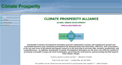 Desktop Screenshot of climateprosperity.com
