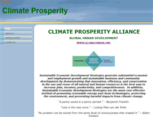 Tablet Screenshot of climateprosperity.com